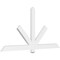 Ekena Millwork Kennewick Architectural Grade PVC Gable Bracket, 72"W x 36"H x 2"D x 4"F, 12/12 Pitch GBP072X36X0204KEN00 - alternate 1